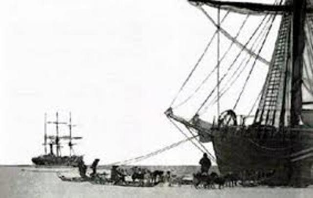 aparece barco movido por paletas propulsadas movido por tres parejas de bueyes en una ilustración