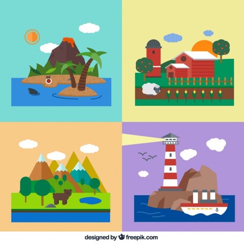 Integración de elementos naturales y sociales del paisaje