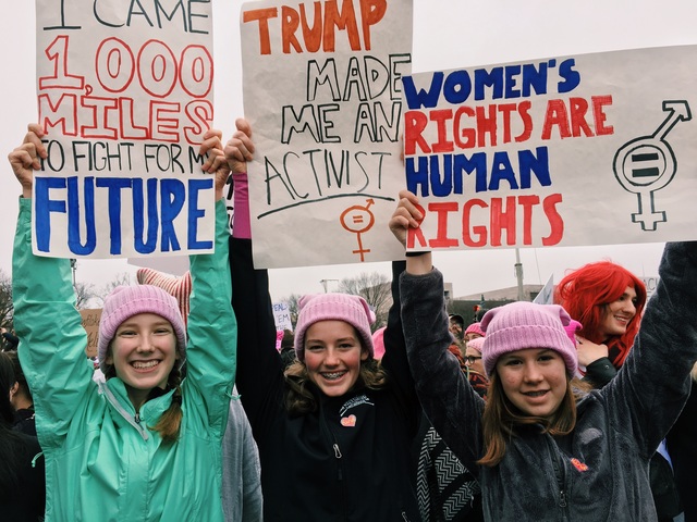 Fui a la marcha de mujeres en DC