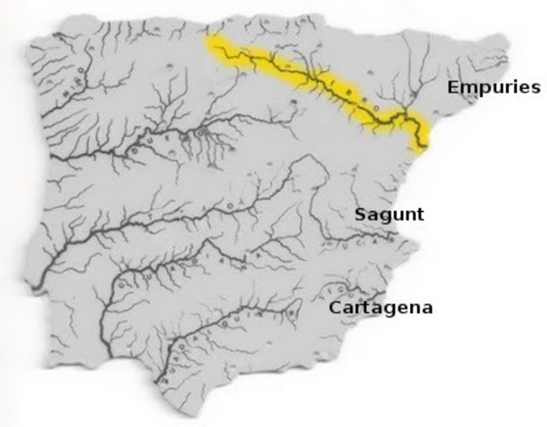 Tratado del Ebro entre Roma y Cartago