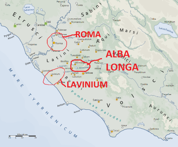 ANTECEDENTES MÍTICOS : ENEAS Y ASCANIO