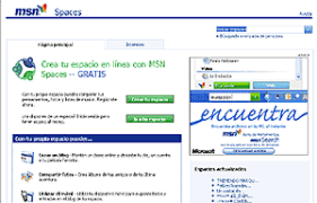 MSN spaces