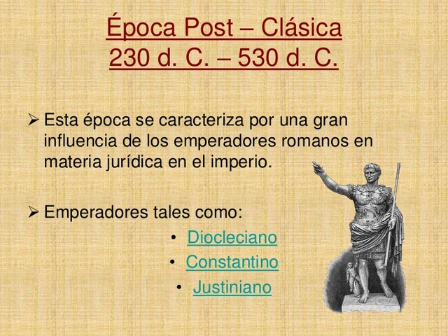 3° etapa: derecho postclásico