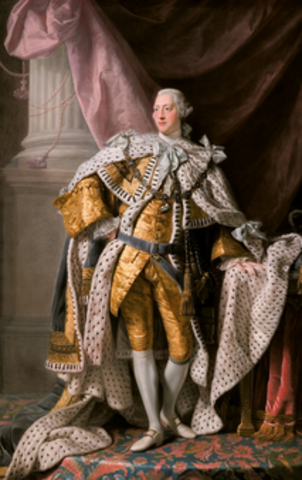 King George proclaims colonies in rebellion