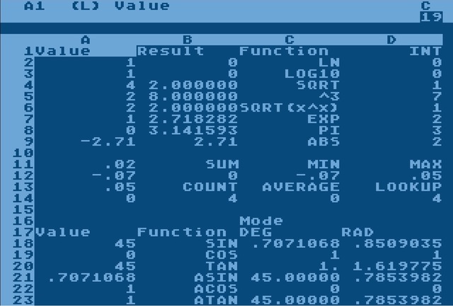"Visicalc"