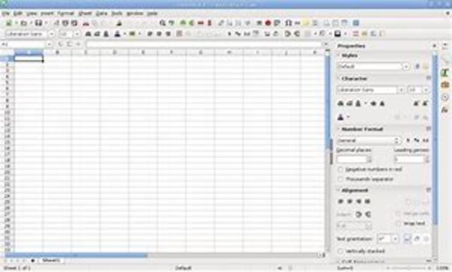 Calc de oppen office