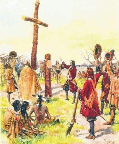 La Salle claimed the Mississippi River Valley for France