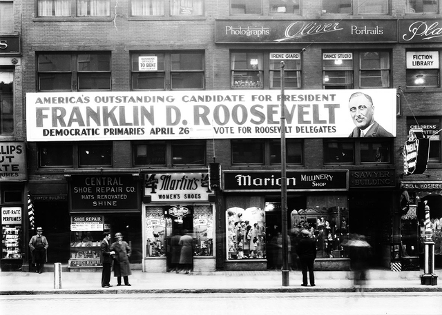 Roosevelt remporte l’élection présidentielle aux Etats-Unis