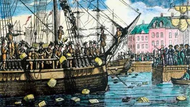 Motín contra el impuesto del té en Boston