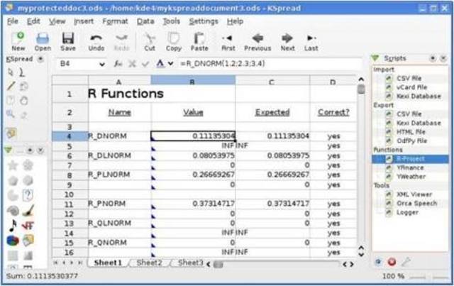 Kspread compra Koffice