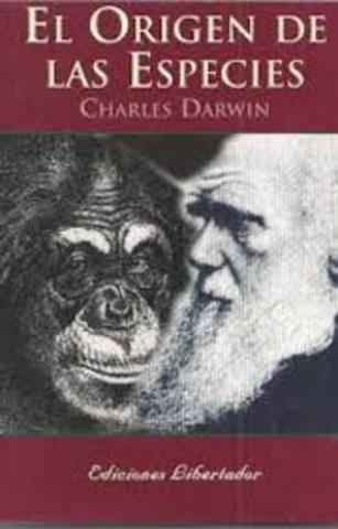 Publicación del origen de las especies por Darwin.