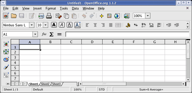 Calc Open office org