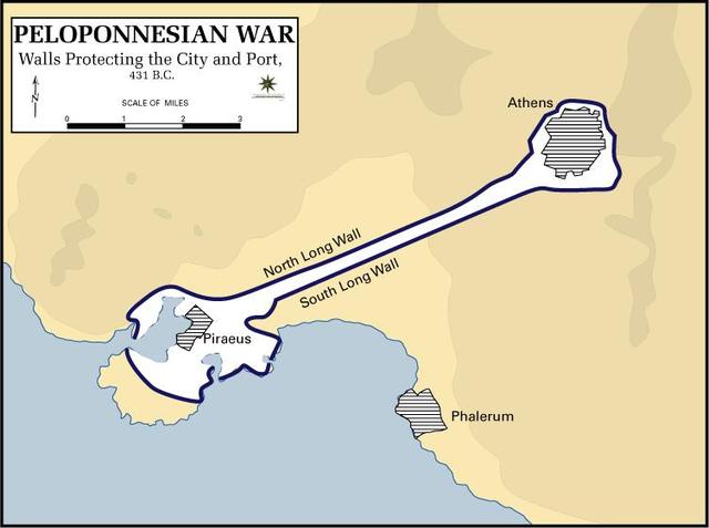 431 BC War Began (Pericles' strategy)