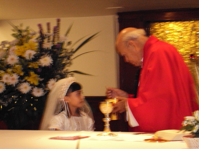 Terminó mis cursos de primera comunion