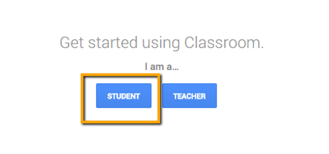 Students login to Google Classroom