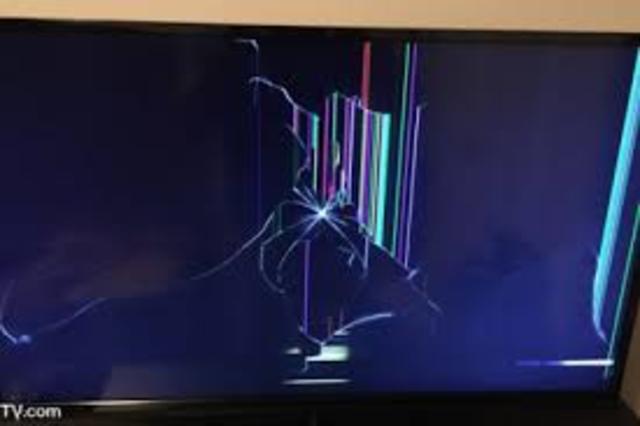 Breaking a TV on vacation