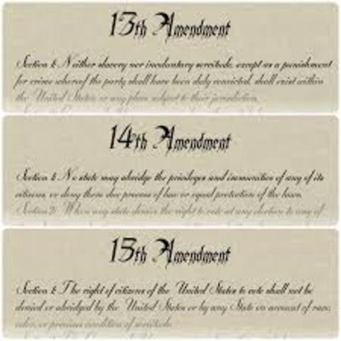 13th, 14th, 15th Amendments