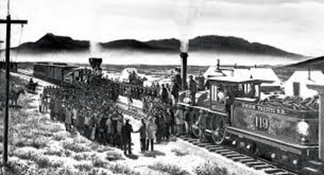 The completion of the transcontinental railroad