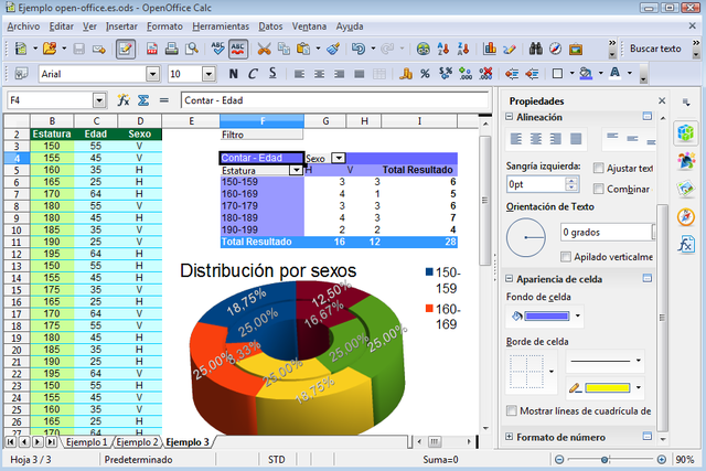 Calc de Open Office