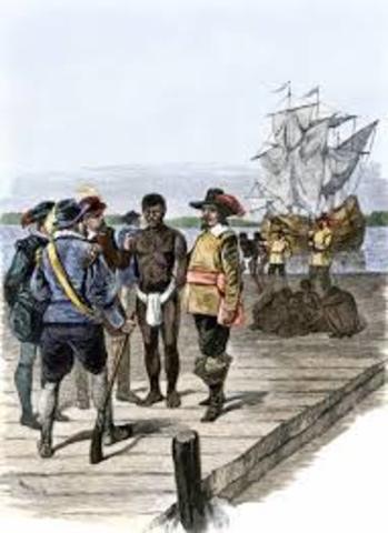 African Slaves sold in jamestown