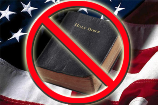 The Bible is banned in schools