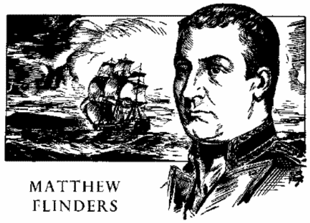 Matthew Flinders passed along the Queensland coast on the "Investigator"