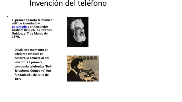 nacimiento del primer telefono