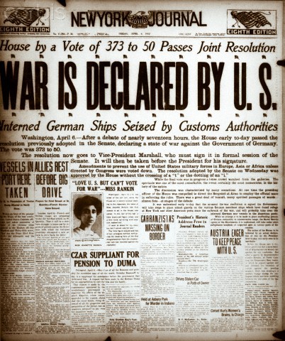 US Declares War