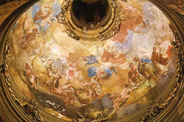 paints a basilic's dome.