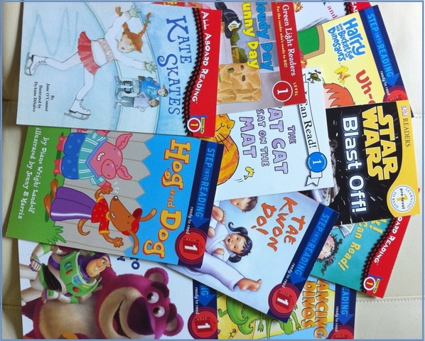 J'ai appris de lire mon premier livre.