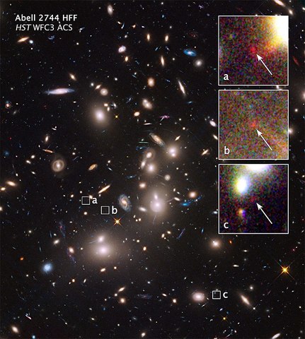 First observation of gravitational lensing