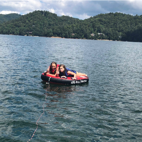 Fui al lago por primera vez con mis amigas