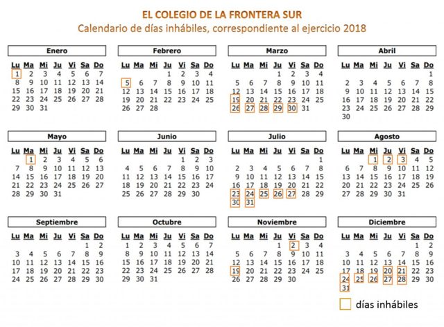 CALENDARIO