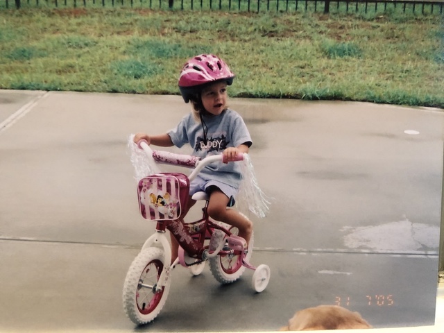 2007 - Mi hermana y yo recibimos una bicicleta