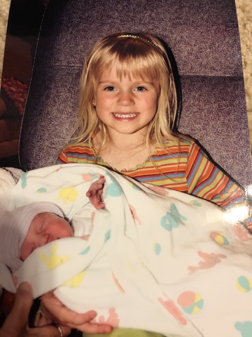 Mi hermana menor nació