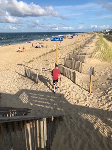 Yo fui a la playa durante el verano.