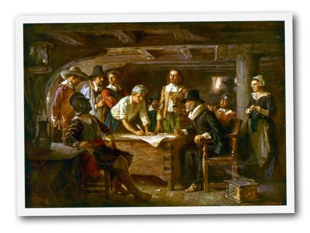 Mayflower Compact signed