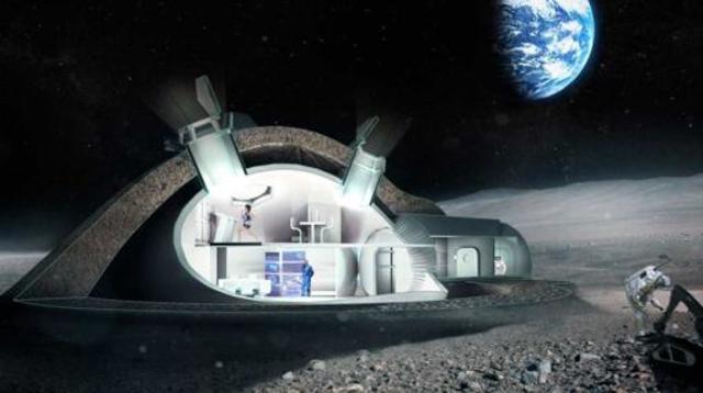 ESTACIÓN ESPACIAL EN LA LUNA