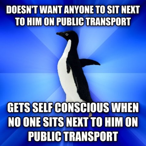 Socially awkward penguin