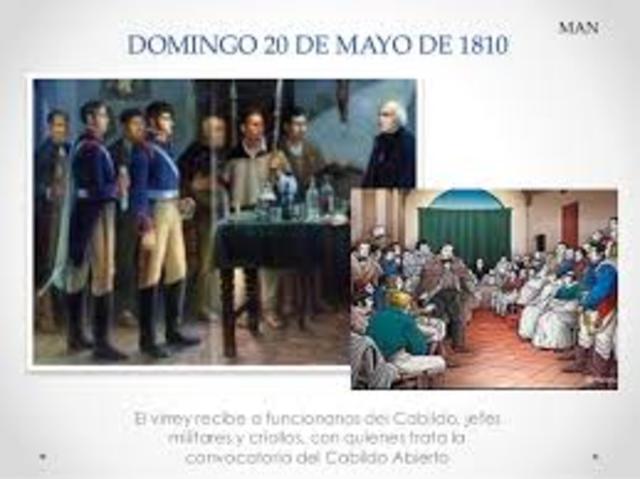 Cisnero acepto la propuesta para la reunión del cabildo abierto