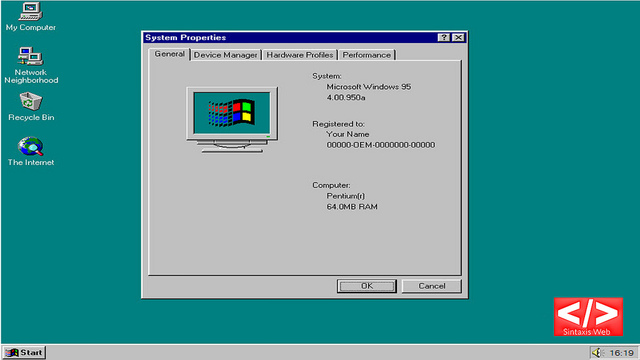 Microsoft Windows 95