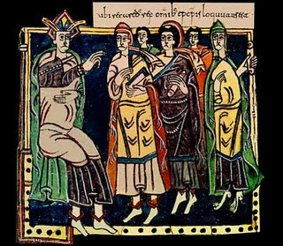 Conversión de Recaredo (III Concilio de Toledo)