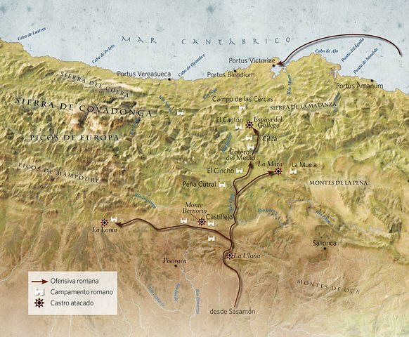 Comienzo de las Guerras Cántabras.