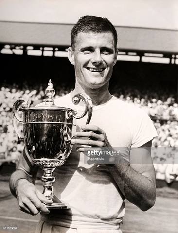 Ted Shroeder winning Wimbledon