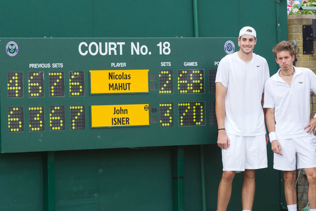 John Isner vs. Nicholas Mahut at Wimbledon