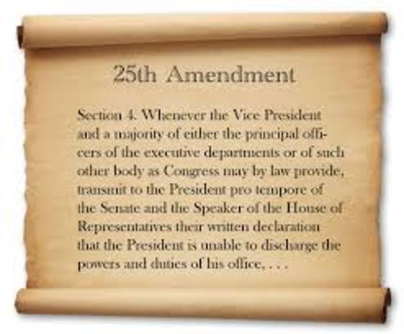 25th amendment