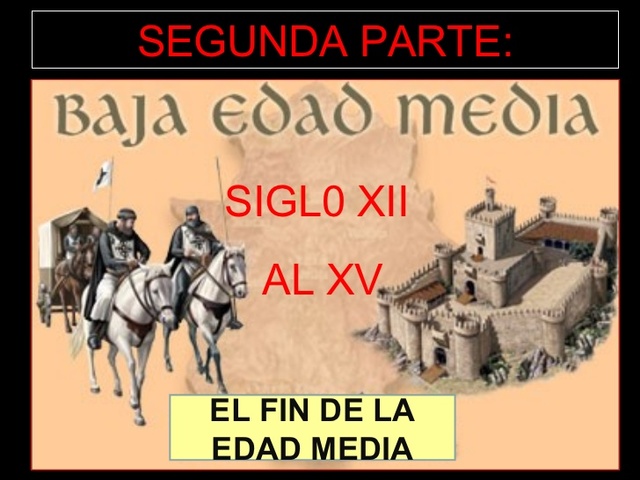 Empieza la Baja Edad Media (Siglo XII)