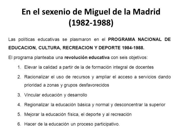 1984 Creación de  "Centro de iniciación deportiva  ( Programa Nacional de Educación, Cultura, Recreación y Deporte)"