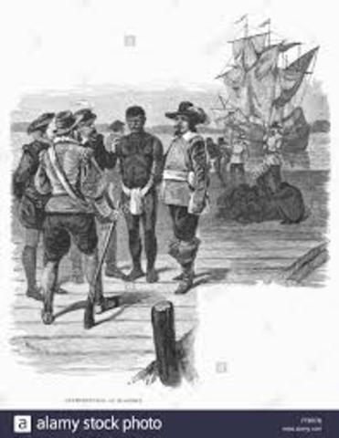 African slaves sold in Jamestown