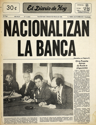 La nacionalización de la banca fue decretada